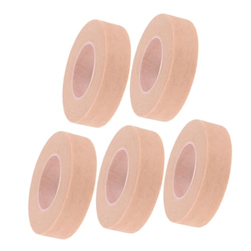 GOOHOCHY 5 Rolls Tape for Face Eyelash Extension Adhesive Tape Skin-Friendly Makeup Adhesive for Eyeshadow Natural Lash Extension Supplies Breathable Eyelash Grafting Tapes