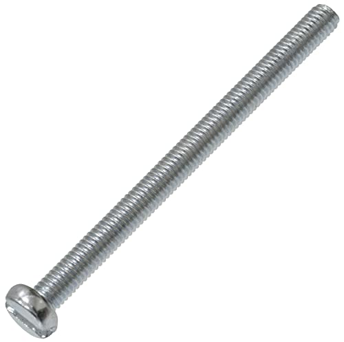 AERZETIX - C60129 - Juego de 50 Tornillos de metal con cabeza cilíndrica M3x40mm con huella ranurada S - perno de montaje - DIN 84 - dureza 4.8 - en acero galvanizado - color plata
