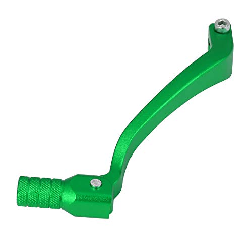 F FIERCE CYCLE 0.39 Inch Aluminum Alloy Motorcycle Shift Lever Folding Gear Shifter Green