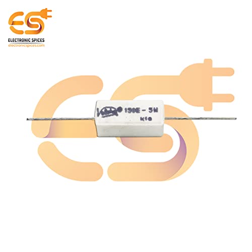Image of 150 Ohm (Ω) 5 Watt Fusible Ceramic Cement Power Resistor Pack of 5pcs
