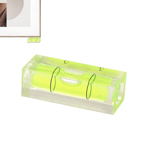 Herramienta de nivel espiritual - Pocket mini nivel de burbuja, dispositivo de medición horizontal | Instrumento compacto de nivel espiritual para la alineación de muebles precisa nivelar la