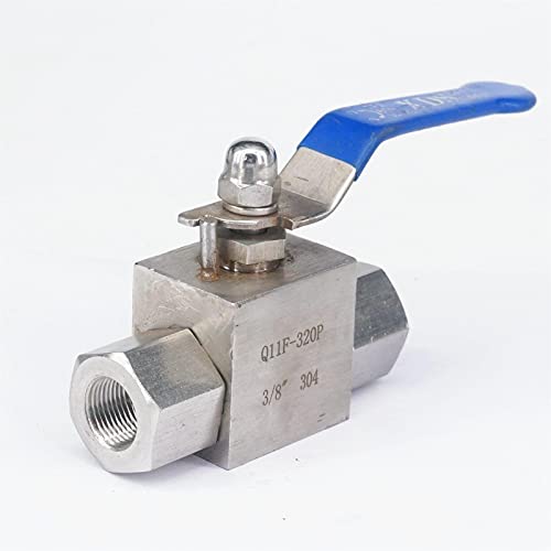 Válvula de bola de acero inoxidable de 3/8 para bloqueo seguro a 4500 PSI 3