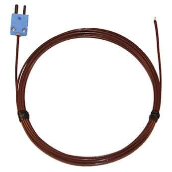 Sonde Type-T capteur thermocouple température FEP jauge 24 avec mini connecteur 3 mètres