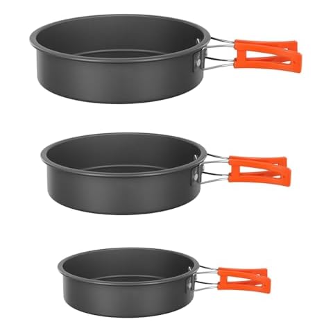 Drhomeam Lightweight Non-Stick Camping Frying Pan Cover