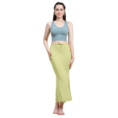 Image of Amazon Brand - Anarva Women Cotton Blended Saree Shapewear Regular Petticoat Skirt For Saree