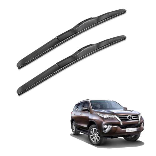 Image of Oshotto Frameless (O.E.M Type) Wiper Blades Compatible with Toyota Fortuner 2009-2016 (21 inch / 19 inch)