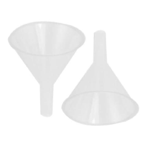 uxcell 60ml Clear White Plastic Filter Funnel Cover