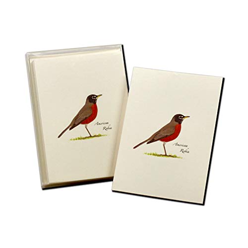 Image of Earth Sky + Water - American Robin Notecard Set - 8 Blank Cards with Envelopes