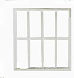 REJA ANTIRROBO para Ventana. Adaptable A Todas Las Medidas. (55X95CM hasta 100X165CM Alto Y Ancho, Blanco)