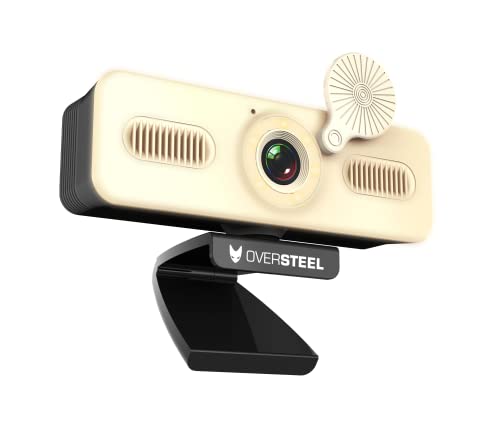 Oversteel - Bulat Webcam 1080P Full HD mit Mikrofon und Lichtring, 60fps, USB 2.0, Videoanrufe, Aufzeichnung, Konferenzen, PC/Mac/Notebook/Tablet/Chromebook – Bild 7