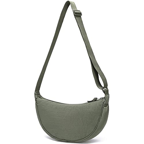 YIKOEE Crescent Bag for Women Men Small Sling Crossbody Bag with Half Moon Shape, Army Green, Small (B0C1MN3VPR) Amazon Price History, Amazon Price Tracker