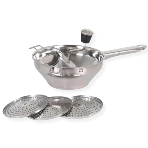 PARENCE.- Moulin à Légumes en acier inoxydable avec 3...