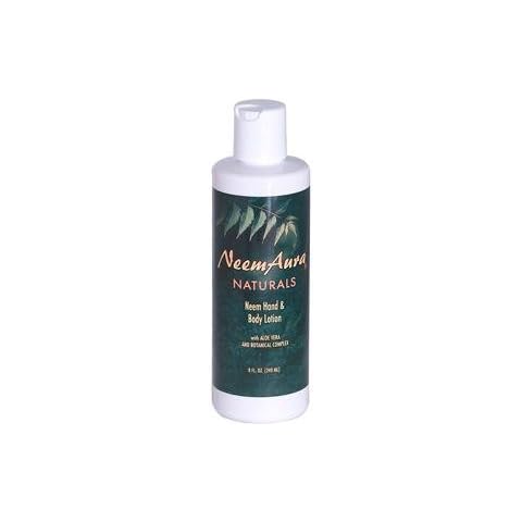 NEEMAURA NATURALS HAND & BODY LOTION W/ALOE, 8 FZ Cover