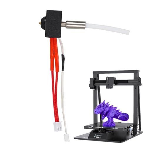 -Kit de impresora Hotend, Kit de extrusora para impresora - Cabezal de impresora extrusora ensamblado | Actualización de piezas de impresora, cabezal de impresión con bloque calefactor de boquilla,