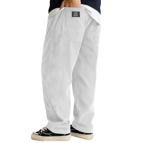 Wide Leg Corduroy Pants Men Baggy Vintage Y2K Style Hip Hop Streetwear Trousers Classic Big and Tall Palazzo Pants4