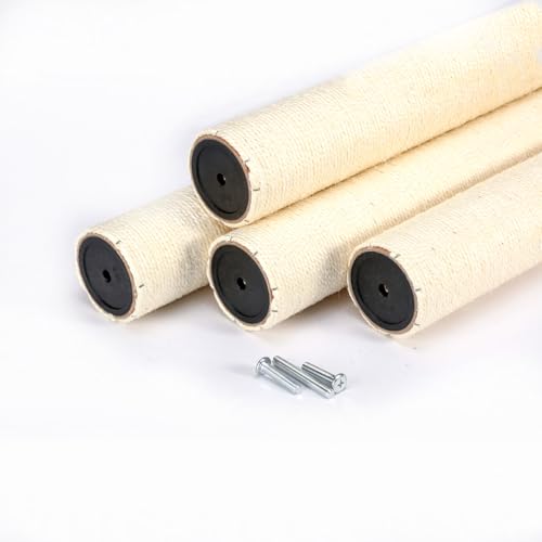 Accesorios para rascador de gato 4 piezas poste 23.6"L 3.15" Ø miniatura 5