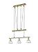 Produktbild Trio Leuchten LED-JoJo-Pendelleuchte "Levisto" in Messing matt, Glas alabasterfarbig weiß 371010308