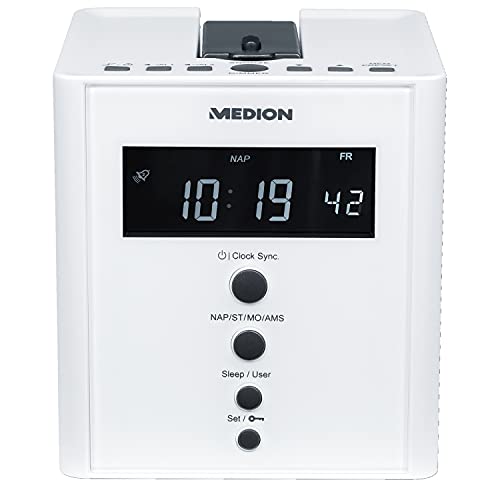 MEDION MD 43562 E66395 projectieklok radio met wekfunctie PLL FM wit - Image 5