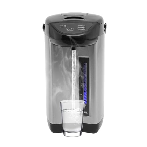 4L(135oz) 304 Stainless Steel Electric Kettle,Electric Tea Coffee Kettle Pot Water Boiler & Warmer Removable Water Tank 3 Water Dispensing Modes for Home Kitchen 110V 750W (Black)