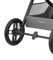 Maxi-Cosi Oxford Baby Kinderwagen, 0–4 Jahre, 0–22 kg, kompakt zusammenklappbar, Geräumiger Sitz, Sanfte Federung, 3 Liegepositionen, 10 kg großen Aufbewahrungskorb, Select Grey – Ansicht 4