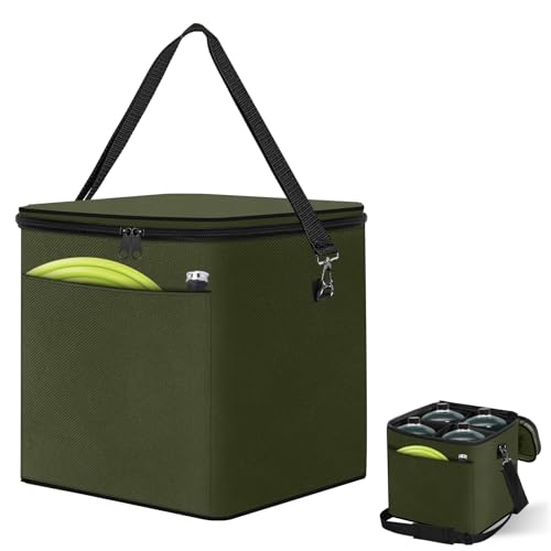 SIRUITON Mini Fuel Cylinder Storage Bag for 4-Pack Refillable Propane cylinder 1 LB Tank Cover,600D Heavy Duty Oxford Small Fuel Keg Propane Tanks Bag for Outdoor Camping,Cooking