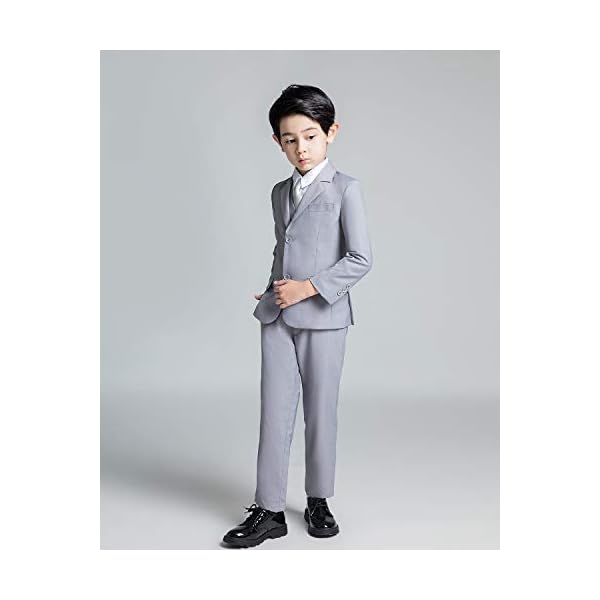 YuanLu Boys Suit for Kids Ring Bearer Outfit Suit Set Dress Clothes for Boy Wedding Suits Set - Image 5