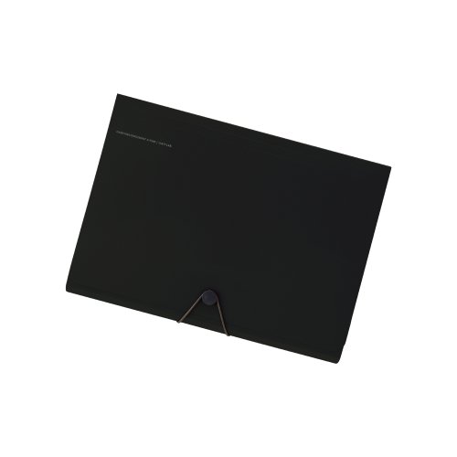 Organizador de documentos Lihit Lab A7589-24 negro ideal para reuniones A4