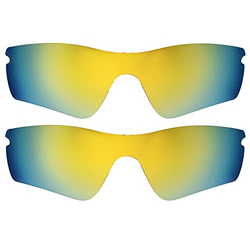 Verres polarisés Oakley Radar Path Or 24 carats de rechange taille unique en lot de 2 pièces