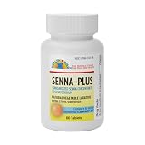 GeriCare Senna Plus Natural Vegetable Laxative with Stool Softener, Docusate Sodium 50mg, Sennosides 8.6mg 60 Count (Pack of 1)