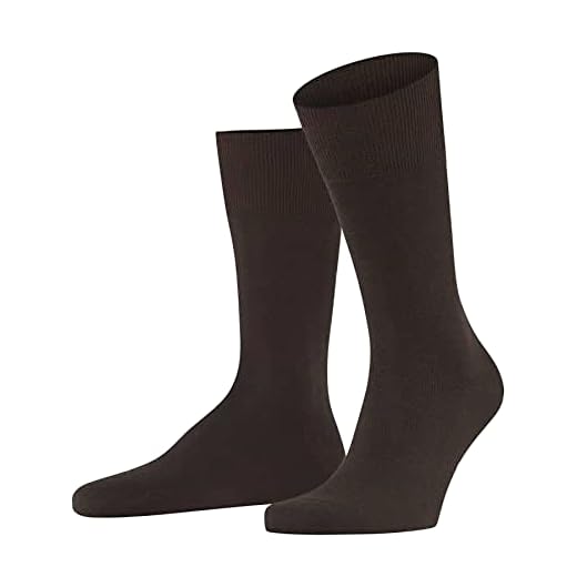 FALKE Flygplatstrumpor för män – merinoull/bomullsblandning, brun (brun 5930), Storbritannien 7-8 (EU 41-42 ?US 8-9), 1 par