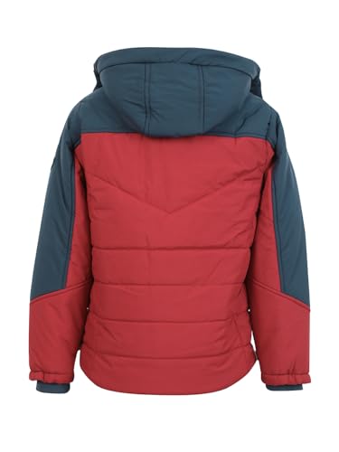 Image of Boys Winter Wear Hooded Puffer Jacket For Kids King red 14-16 Years