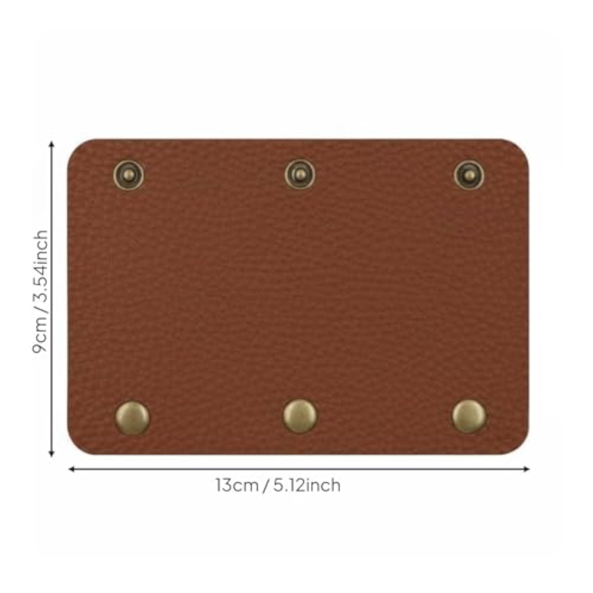 Detachable Leather Handle Cushion for Travel, Brown