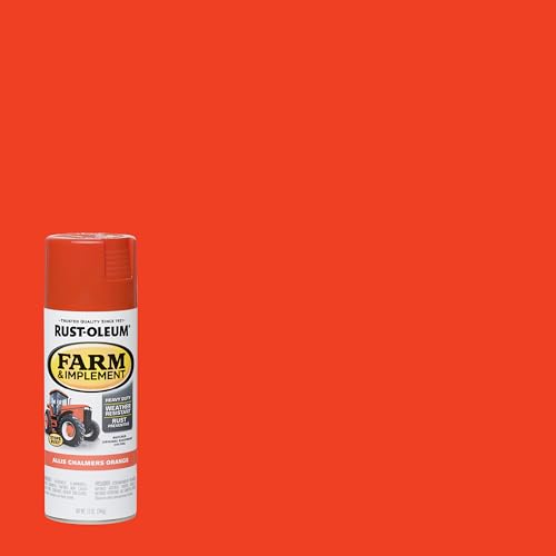 Image of Rust-Oleum 280135 Farm & Implement Spray Paint, 12 oz, Allis Chalmers Orange, (Pack of 1)