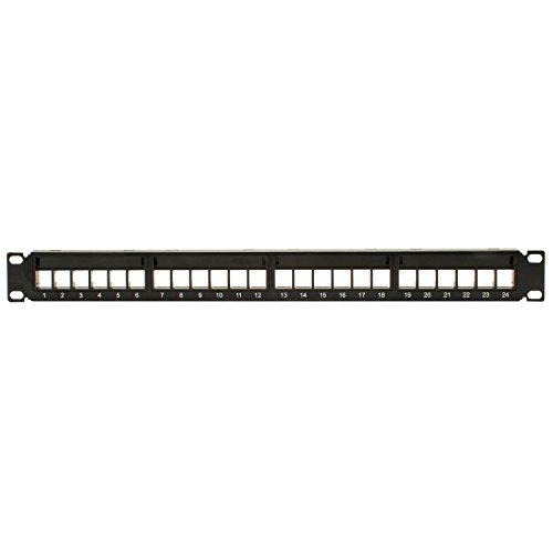 Audtek Keystone Rack Mount Blank Panel 24 Port