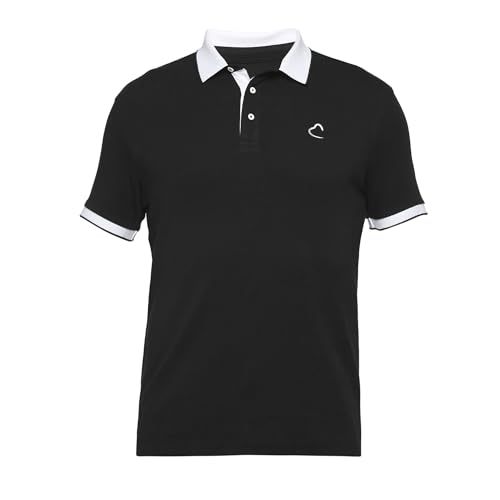 Image of Being Human Black Regular Fit Men's Polo T-Shirt Clothing