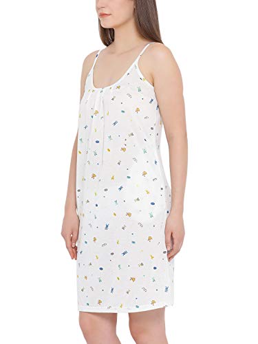 Image of Clovia Women's Cotton Rich Printed Short Nightdress