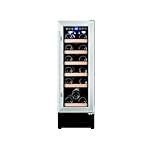 Cookology Essentials AEWC300SS 30cm Built-Under Wine Cooler - Stainless Steel & Black - 18 Bottle Capacity - Touch Control Blue LED Display - Compressor Cooling - 5-18°C Temperature Range