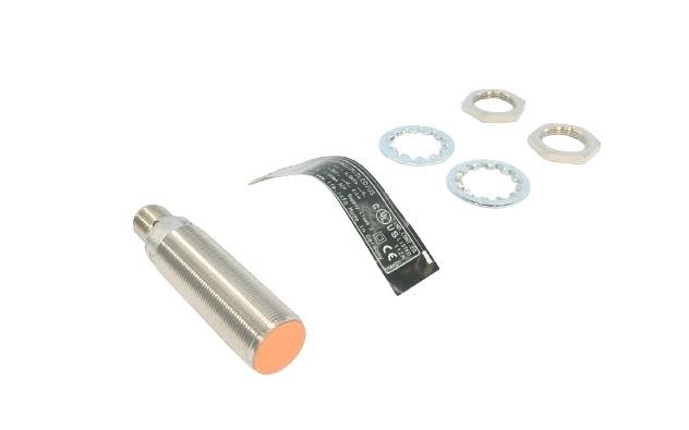 IFM IGK2008BFRKG/M/2LED/US-104-IRF-IG5905 (IG5905), 100 MA, 10-36 VDC, 400 HZ, 8 MM Sensing Range, INDUCTIVE Sensor, M12 Connector, M18 Threaded HOUSING, Oil/COOLANT Resistant, Output Normally Open /