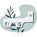 TUSHY Basic 2.0 Bidet Toilet Seat Attachment | Modern Sleek Design. Fresh Clean Water Sprayer. (Non-Electric Self Cleaning Adjustable Nozzle), White/Silver Knob