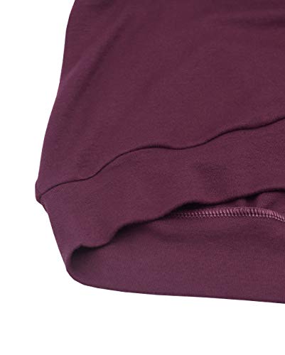 Topstype Women's Fall Color Block Chest Cutout Tunics Long Sleeve Shirts Scoop Neck Blouse Casual Loose Fit Tops