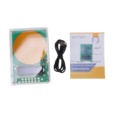 ZASCHMOY Resonanzgenerator Premium-Gerät mit Einstellbarer Frequenz 0,1 Hz 30000 Hz Reine Sinus-Rechteckwelle für Entspannungslabor Grün USB (Vergoldet mit vergoldetem Gehäuse)