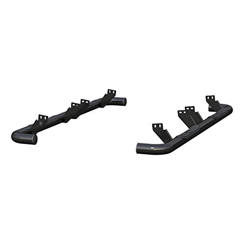 Estribos nerf bars redondos 3 pulg acero negro Aries miniatura 5
