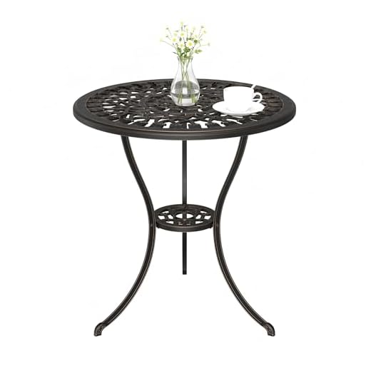 Sturdy Aluminum Side Table for Outdoors