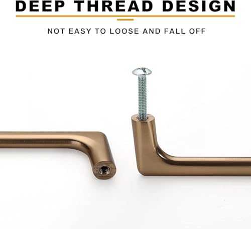 Image of Asidrama 20 Pack 7.5 Inch(192mm) Champagne Bronze Cabinet Pulls Cabinet Handles Cupboard Handles Kitchen Cabinet Hardware for Cupboard Drawer Pulls