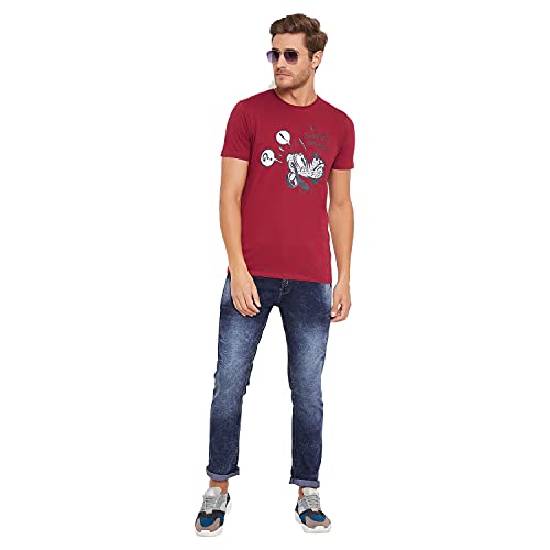 Image of Men's Regular Fit Round Neck Short Sleeves Knitted T-Shirt
