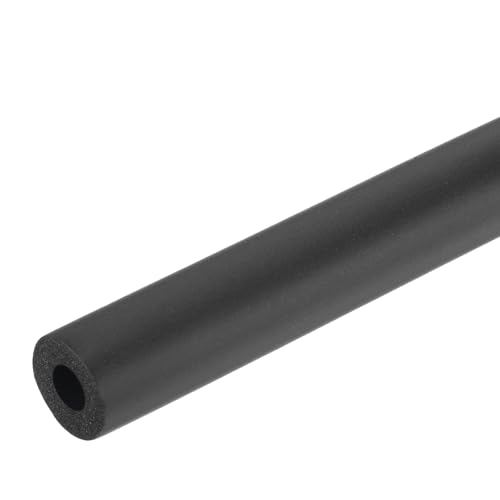 Image of uxcell Foam Tubing for Handle Grip Support,8mm(5 /16 inch) ID 18mm(0.71 inch) OD 0.3 Meter /1ft Length Black