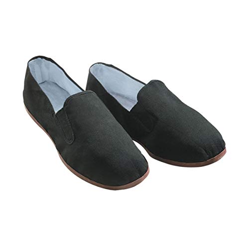 Ace Martial Arts Supply Kung Fu Tai Chi Shoes - Rubber Sole (Men's 7 1/2 to 8 (41)) Black