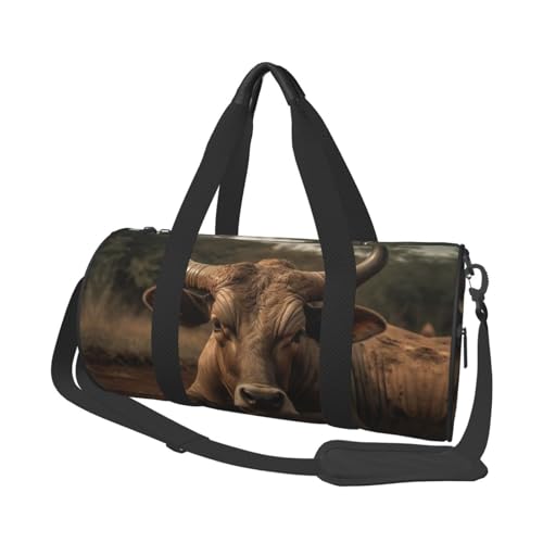 Bull Resting In The Field Travel �_�b�t���o�b�O �X�|�[�c�W���o�b�O �y�� �I�[�o�[�i�C�g �E�B�[�N�G���_�[ �o�b�O �V���[�Y�R���p�[�g�����g�t�� ���K �W�� �X�|�[�c�o�b�O �j�����p