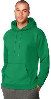 Hanes Men's Ultimate Sweatshirt, Heavyweight Fleece Hoodie, Cotton Sweatshirt for Men Small Kelly Green