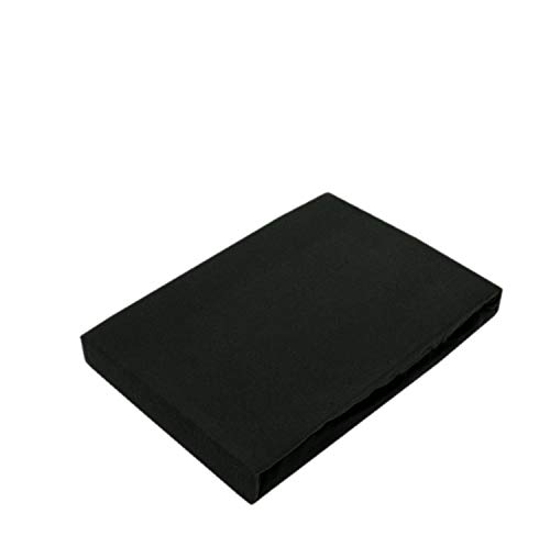 EXKLUSIV HEIMTEXTIL Drap housse en jersey noir 60 x 120-70 x 140 cm Cover